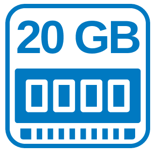Großer Schneller Arbeitsspeicher 20 GB